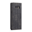 CASEME puzdro pre Samsung Galaxy S8, Leather Wallet Case, čierne