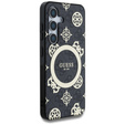 GUESS Magnetické puzdro IML Peony pre Samsung Galaxy S25