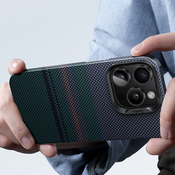BENKS Kevlar Magnetic Armor Air Aurora 600D S062 puzdro pre MagSafe pre iPhone 15 Pro Max