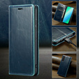Klapkové puzdro pre Samsung Galaxy S23, ERBORD Waxy Wallet, modré