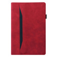 Puzdro pre Xiaomi Pad 6, Classic, s priestorom pre stylus, červené