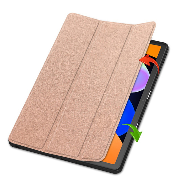 Puzdro pre Lenovo Idea Tab 11" 2025 TB336FU TB336ZU, stojan, Smartcase s držiakom stylusu, ružovo zlaté