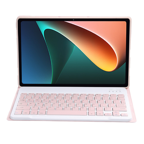 Puzdro + klávesnica Xiaomi Pad 5/5 Pro, ružové rose gold
