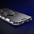Obal na mobil pre Realme 8 / 8 Pro, Kickstand Ring, čierne