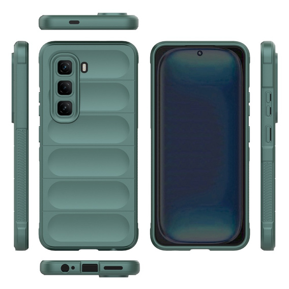Obal na mobil pre Infinix Hot 50 Pro 4G, Gaming Shockproof, zelený