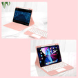 Puzdro + klávesnica iPad Air 10.9 4 2020 / 5 2022, Touchpad, ružové rose gold