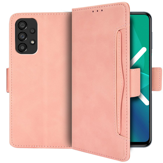 Klapkové puzdro pre Samsung Galaxy A13 4G, Card Slot, ružové