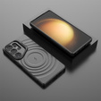 Puzdro pre Samsung Galaxy S25 Ultra, Ripple Kickstand, pre MagSafe, čierne