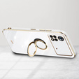 Obal na mobil pre Xiaomi Poco M4 Pro 4G, Electro Ring, biele
