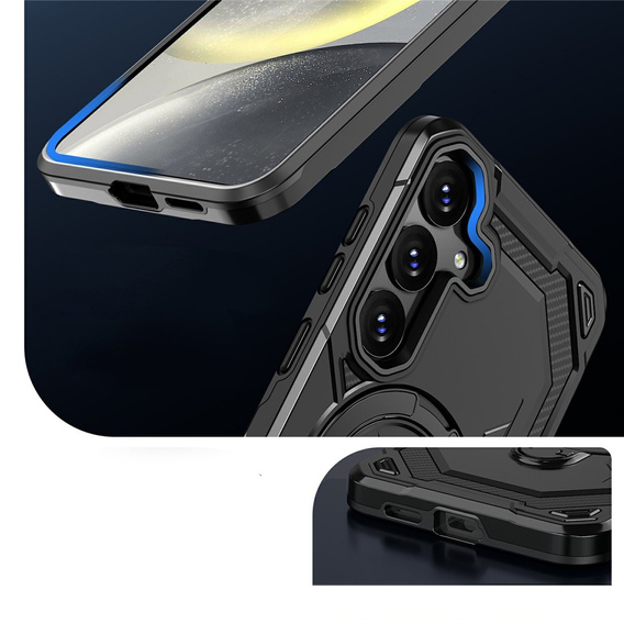 Magnetické puzdro s podstavcom pre Samsung Galaxy A57 5G, čierne