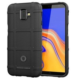 Obal na mobil pre Samsung Galaxy J6+ Plus, Rugged Shield, čierne
