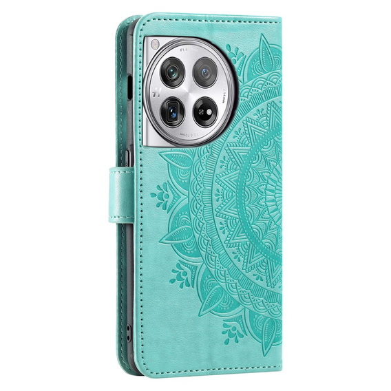 Klapkové puzdro pre OnePlus 12 5G, Mandala, zelený