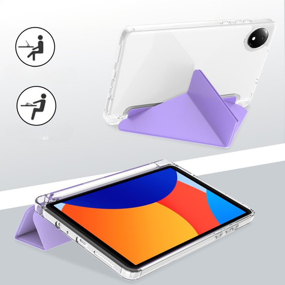 Puzdro pre Xiaomi Redmi Pad SE 8.7", Origami, fialové