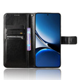 Klapkové puzdro pre Xiaomi Poco X7 Pro 5G, Crazy Horse Wallet, čierne