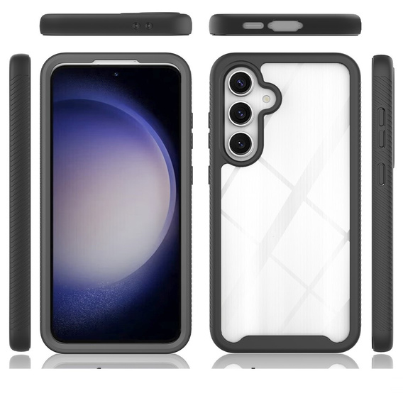 Puzdro pre Samsung Galaxy S24 FE, Shockproof, s fóliou, čierne