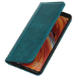 Flipové puzdro pre Xiaomi Poco F6 Pro, Split Leather, zelený