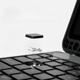 Puzdro + klávesnica Galaxy Tab S8+ / Tab S7 +/ Tab S7 FE, NILLKIN Bumper Pen Slot, čierne