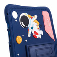 Detské silikónové puzdro pre Samsung Galaxy Tab A9 T220 X110 / X117, obrnené, Astronaut, námornícka modrá