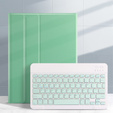 Puzdro + klávesnica iPad 10.2 7/8/9 gen 2019/2020/2021, Keyboard Cover Pen Slot, zelený