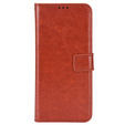 Klapkové puzdro pre Xiaomi Redmi A1 4G / A2 4G, Crazy Horse Wallet, hnedé
