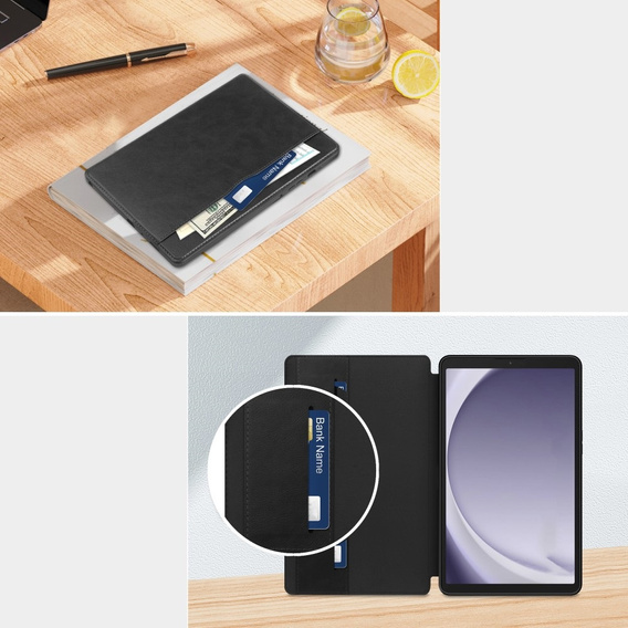 Obal na mobil pre Samsung Galaxy Tab A9, Business Card, čierne