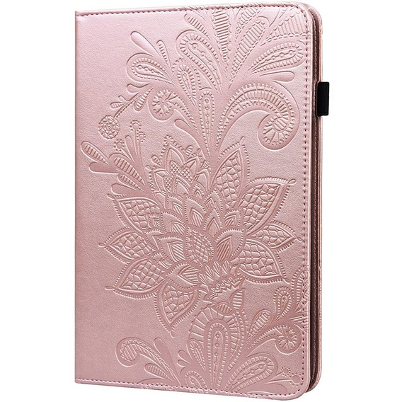 Puzdro s chlopňou pre Samsung Galaxy Tab S7, flower, modré