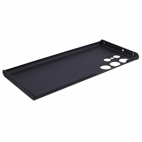 Puzdro pre Samsung Galaxy S22 Ultra, Aramid Fiber Cover, čierne