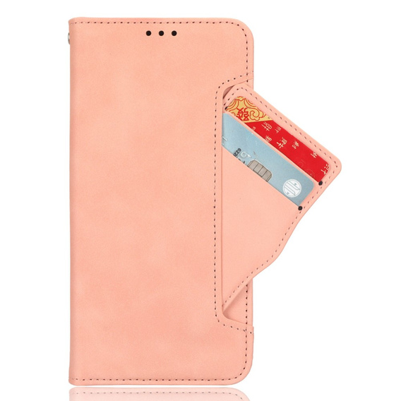 Klapkové puzdro pre Motorola Moto G15 / Motorola Moto G15 Power, Card Slot, ružové