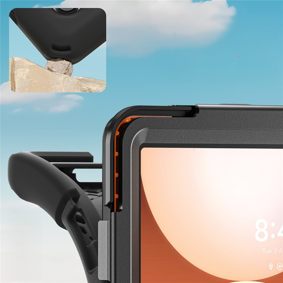 Puzdro s podstavcom a ramenným popruhom pre Samsung Galaxy Tab A11+