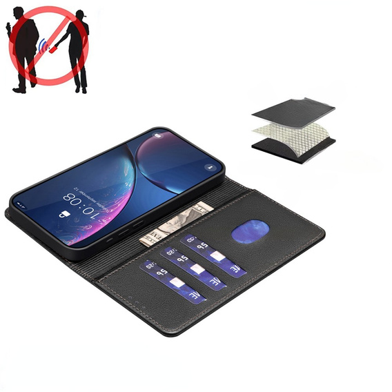 Klapkové puzdro pre Honor 200 Lite, BINFEN Wallet, čierne