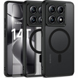 Puzdro pre Xiaomi 14T Pro, pre MagSafe, ERBORD Matt Case, čierne + sklo na displej