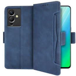 Klapkové puzdro pre Infinix Note 12 5G, Card Slot, tmavomodré