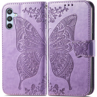 Klapkové puzdro pre Samsung Galaxy A56, Butterfly, fialové
