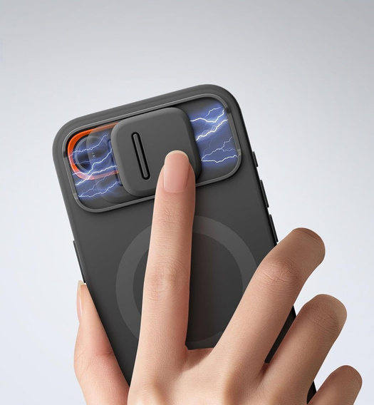 SURITCH - Magnetické ochranné puzdro s krytom fotoaparátu a stojanom pre iPhone 16e