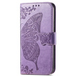 Klapkové puzdro pre Samsung Galaxy A56, Butterfly, fialové