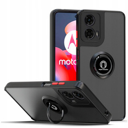 Puzdro pre Motorola Moto G24 / G24 Power / G04, Frosted Ring, čierne