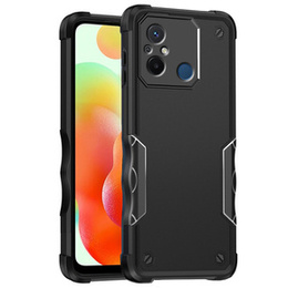 Obrnené puzdro pre Xiaomi Redmi 12C, Dual-Layer, čierne