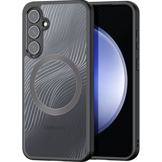 Puzdro DuxDucis pre Samsung Galaxy S23 FE, Aimo Case, pre MagSafe, transparentné / čierne