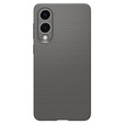 Puzdro Spigen pre Samsung Galaxy S25, Liquid Air, čierne + tvrdené sklo 9H