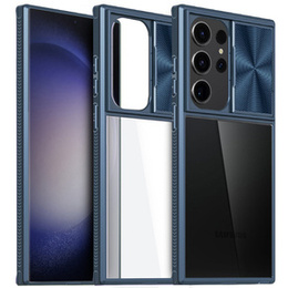 Obal na mobil pre Samsung Galaxy S23 Ultra, Slide Camera, modré