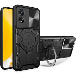 Pancierované puzdro pre Oppo A18 4G / A38 4G, CamShield Slide, čierne