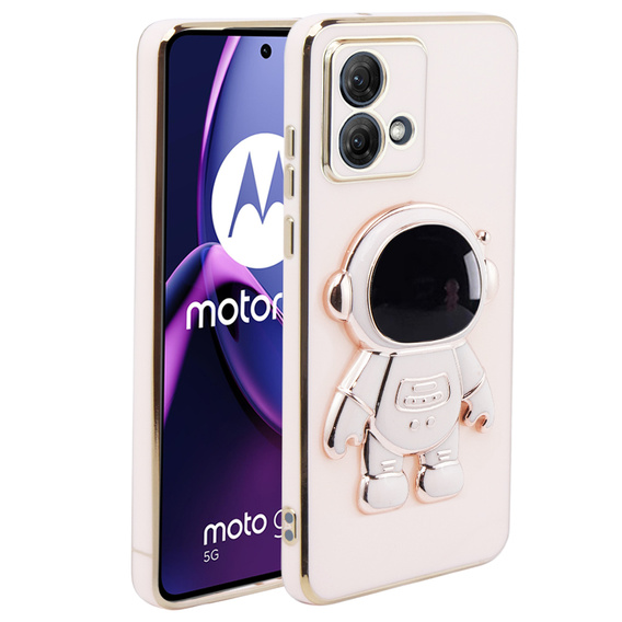 Obal na mobil pre Motorola Moto G84 5G, Astronaut, ružové rose gold