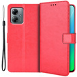 Klapkové puzdro pre Motorola Moto G14, Crazy Horse Wallet, červené