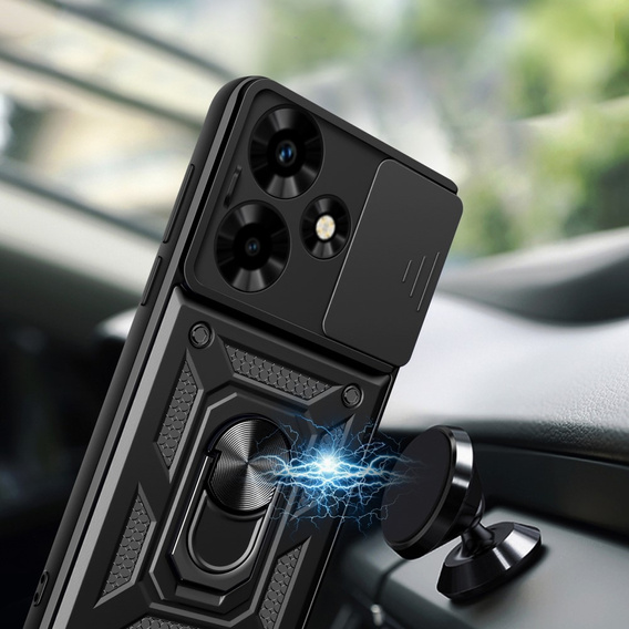 Obal na mobil pre Infinix Hot 30, CamShield Slide, čierne