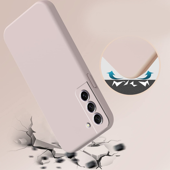 Obal na mobil pre Samsung Galaxy S21 FE, Silicone Lite, ružové