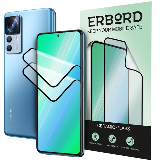 2x keramické hybridné sklo ERBORD pre Xiaomi 12/12X