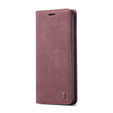 CASEME puzdro pre Samsung Galaxy S21 FE, Leather Wallet Case, červené