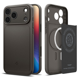 Puzdro Spigen pre iPhone 17 Pro, Thin Fit MagSafe, strieborná