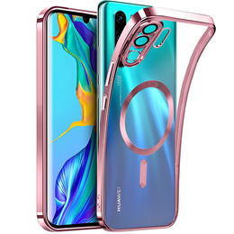 Obal na mobil pre Huawei P30 Pro, MagSafe Hybrid, ružové