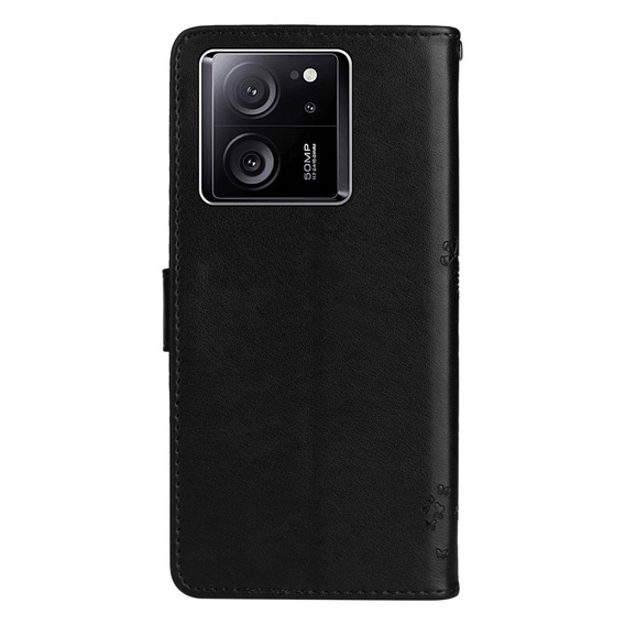 Klapkové puzdro pre Xiaomi 13T / 13T Pro, stromček, čierne